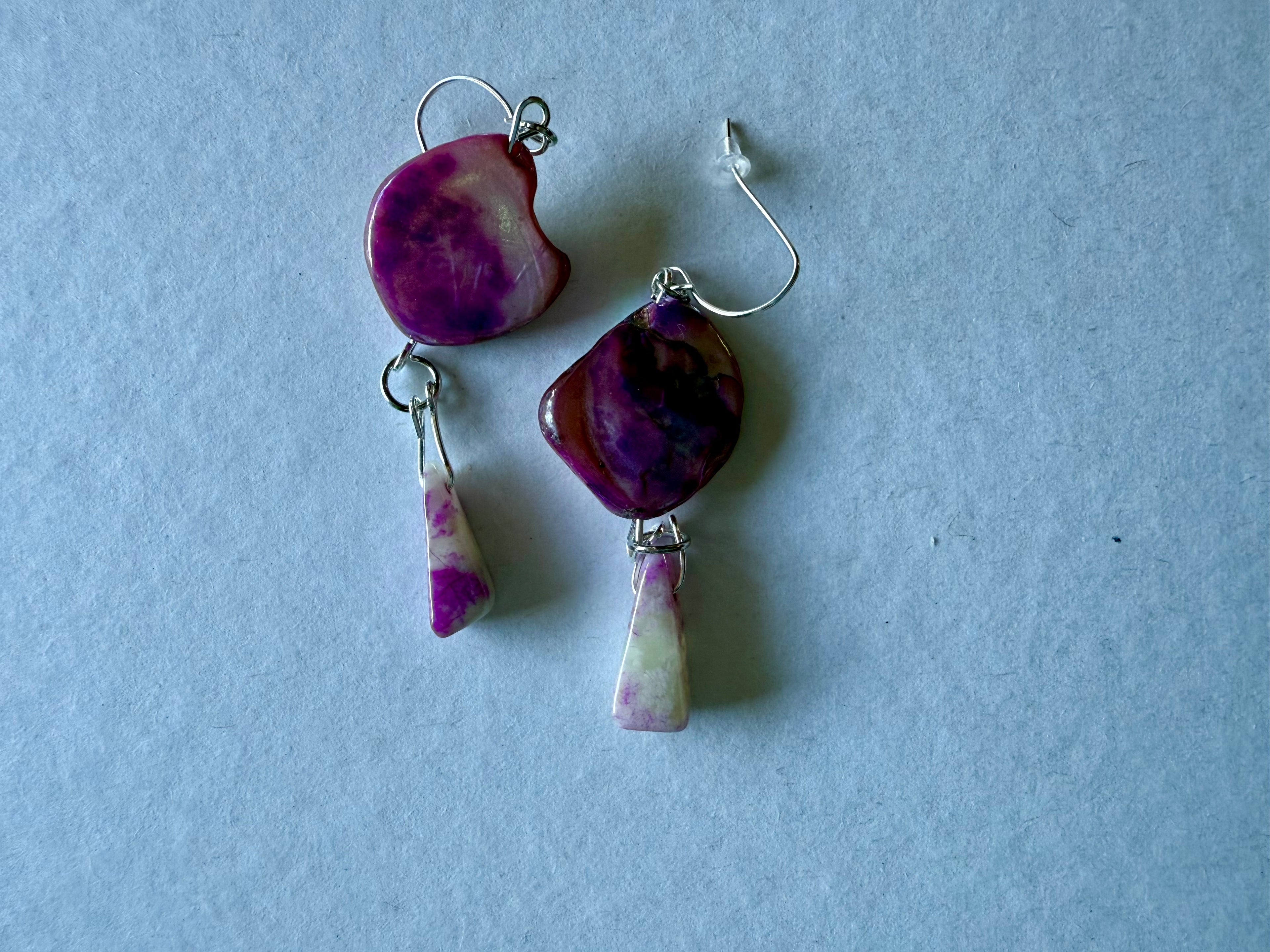 Purple Stone Earrings