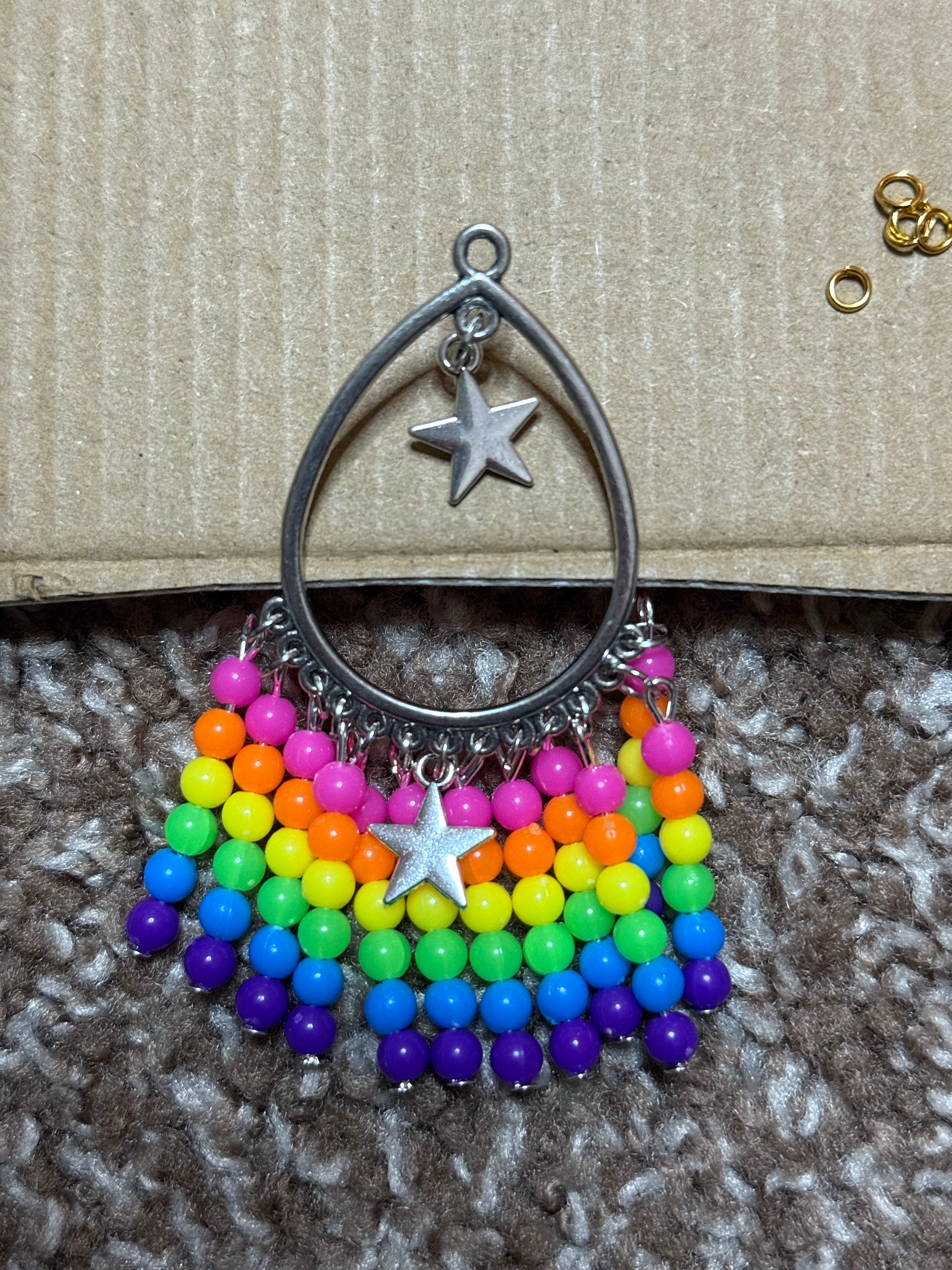 Star Bright Neon Stars Earrings