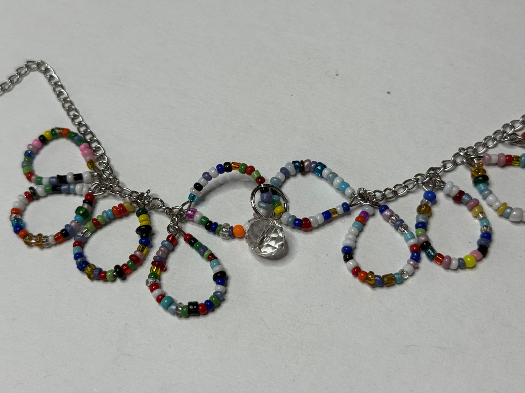 Beaded Hoop Necklace