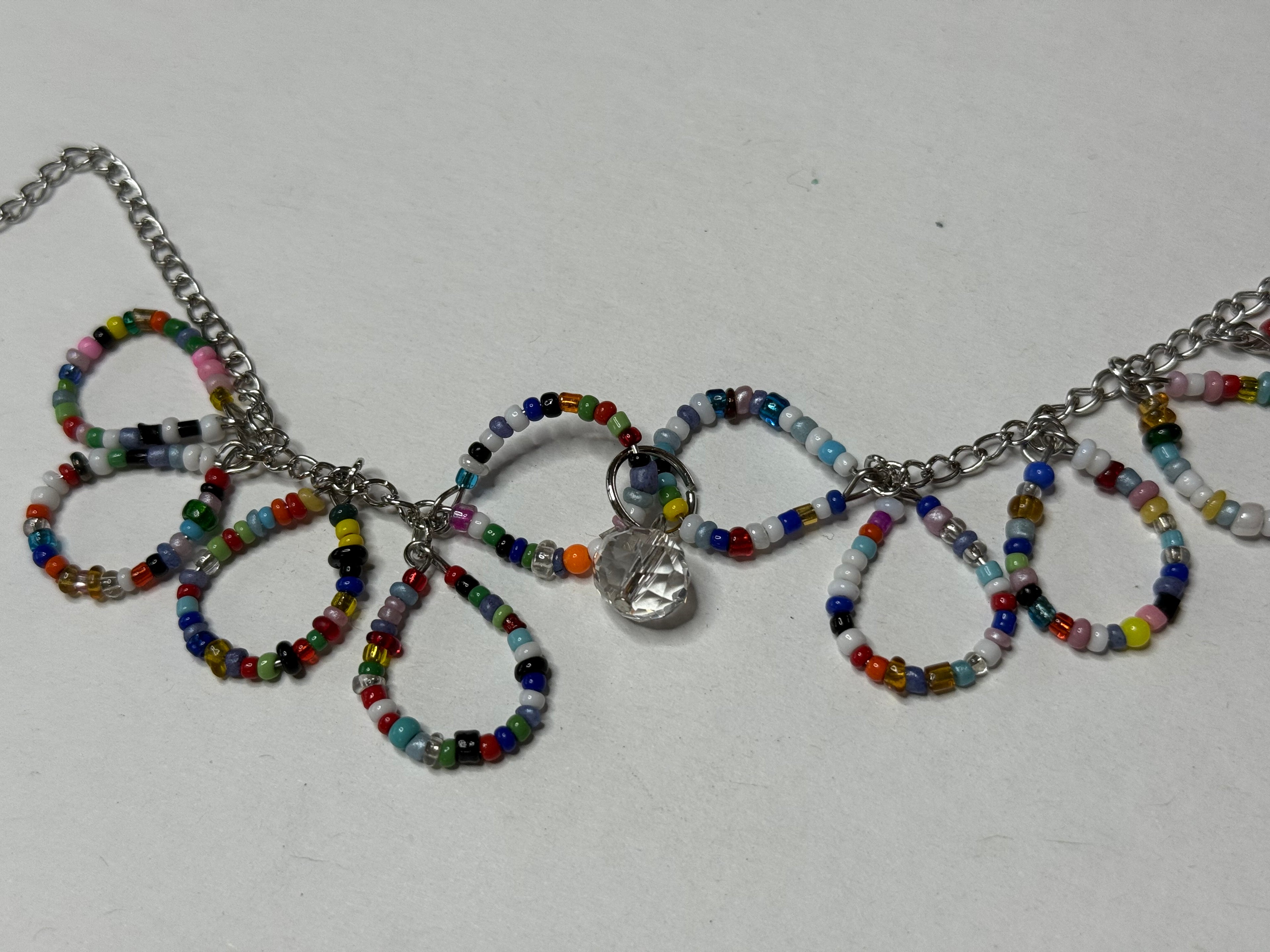 Beaded Hoop Necklace