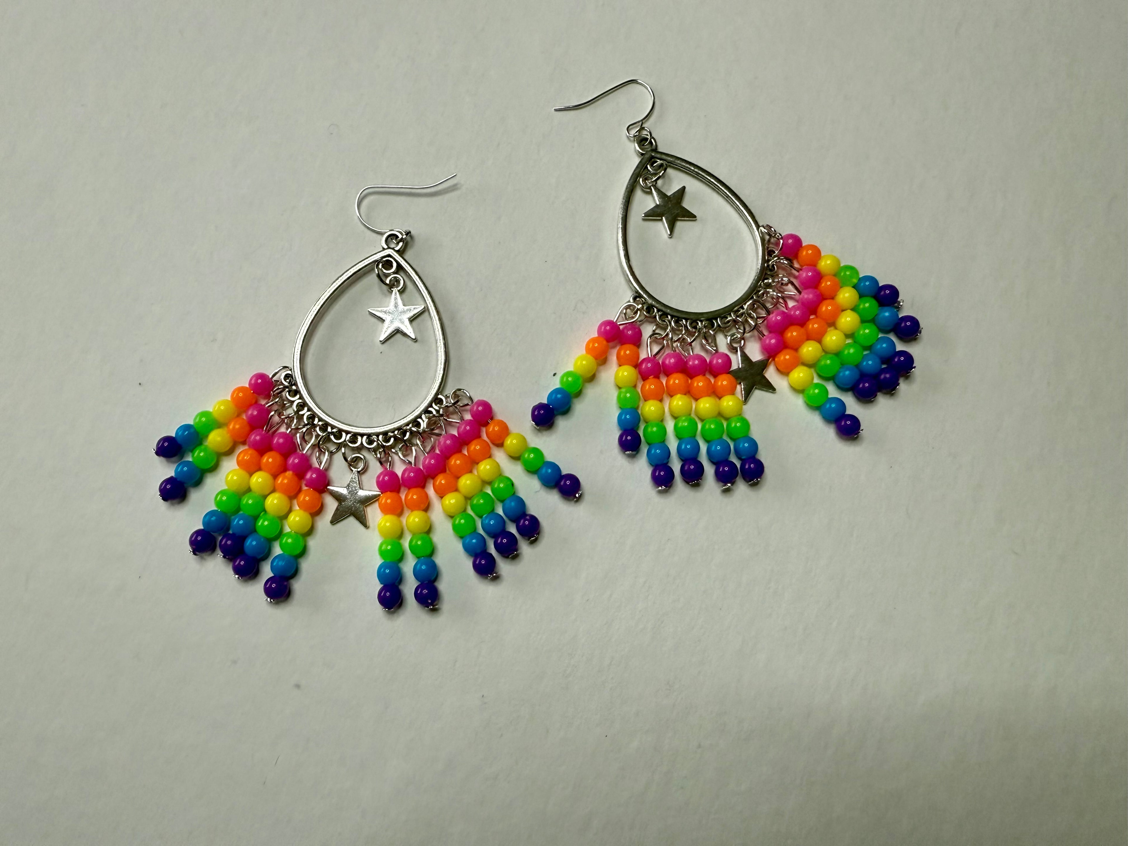 Star Bright Neon Stars Earrings