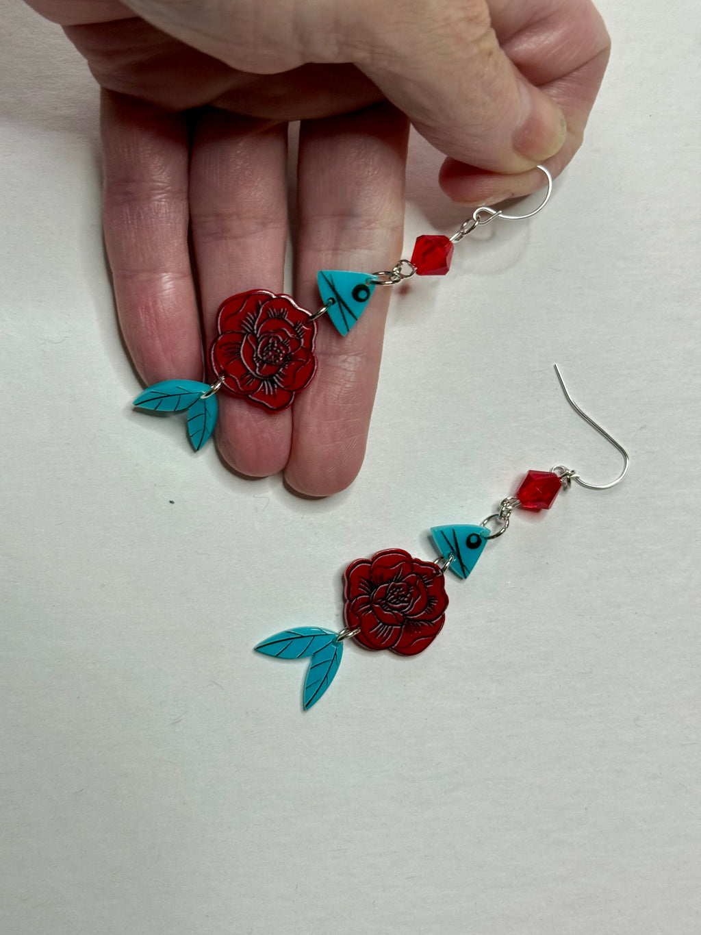 Rosey Fish Earrings