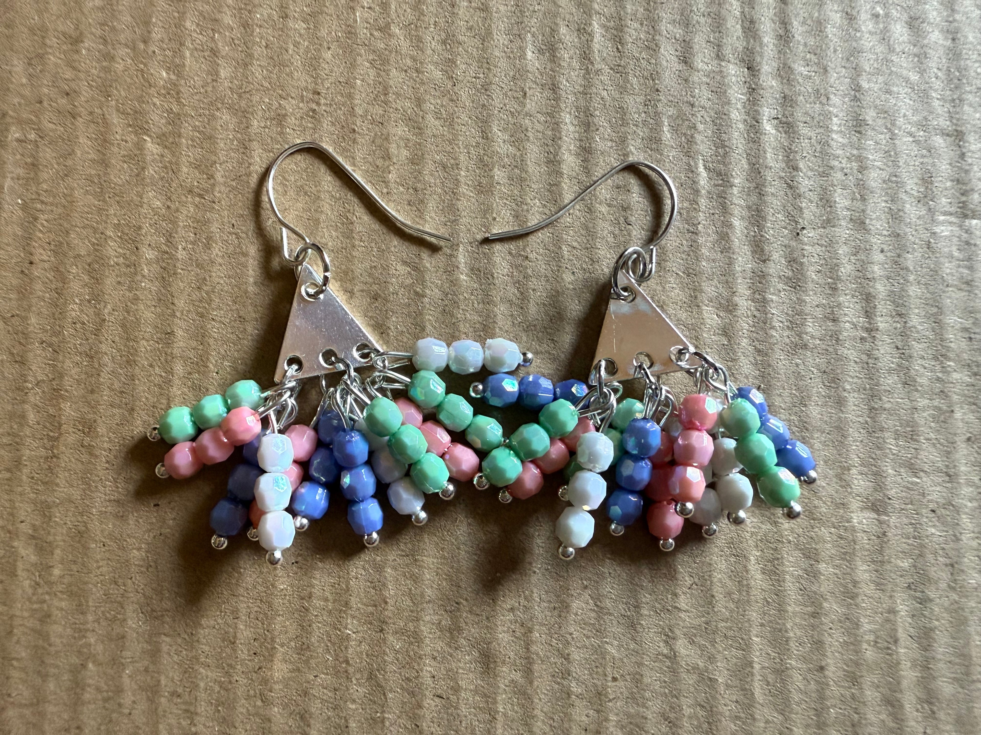 Beaded dangle earrings