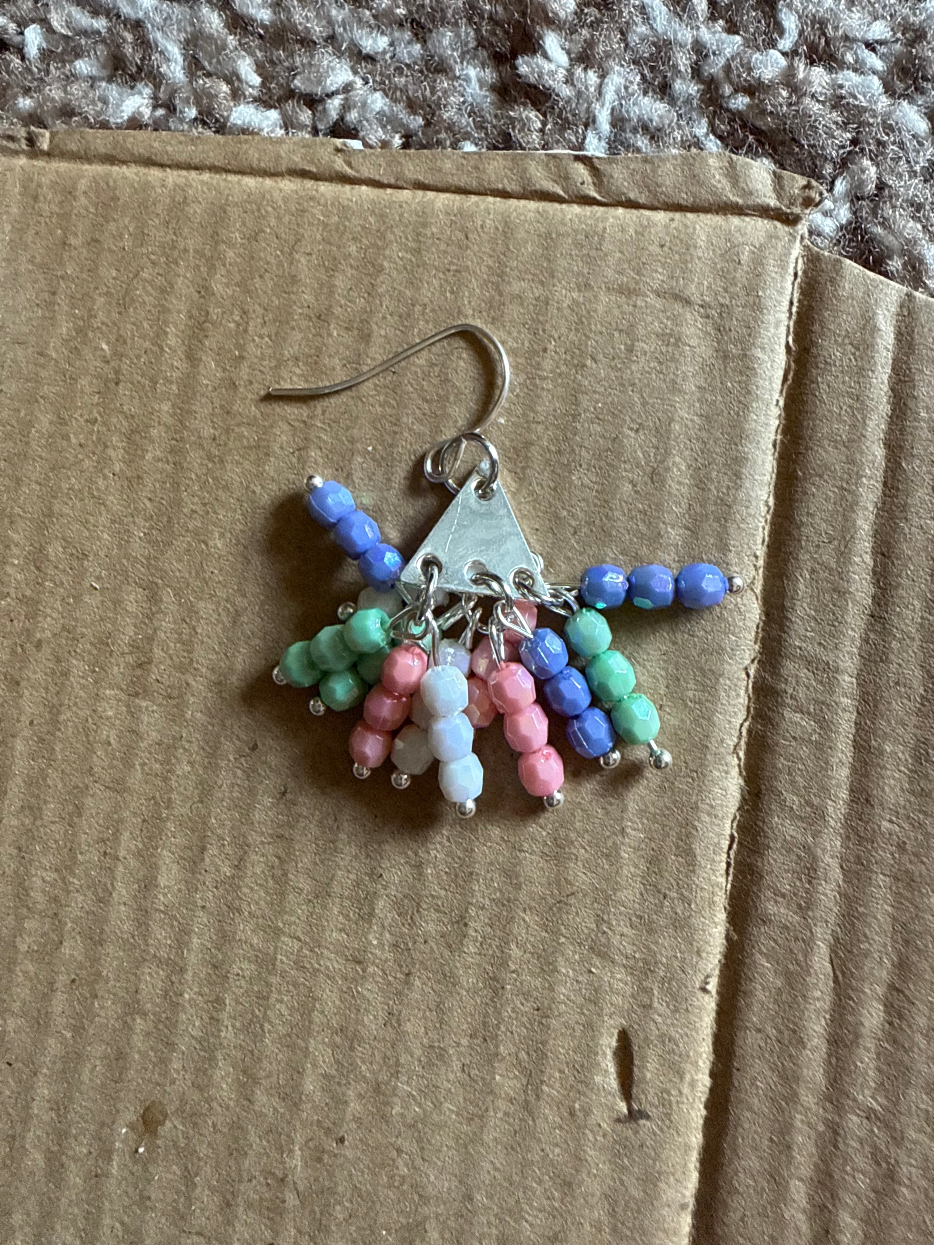 Beaded dangle earrings