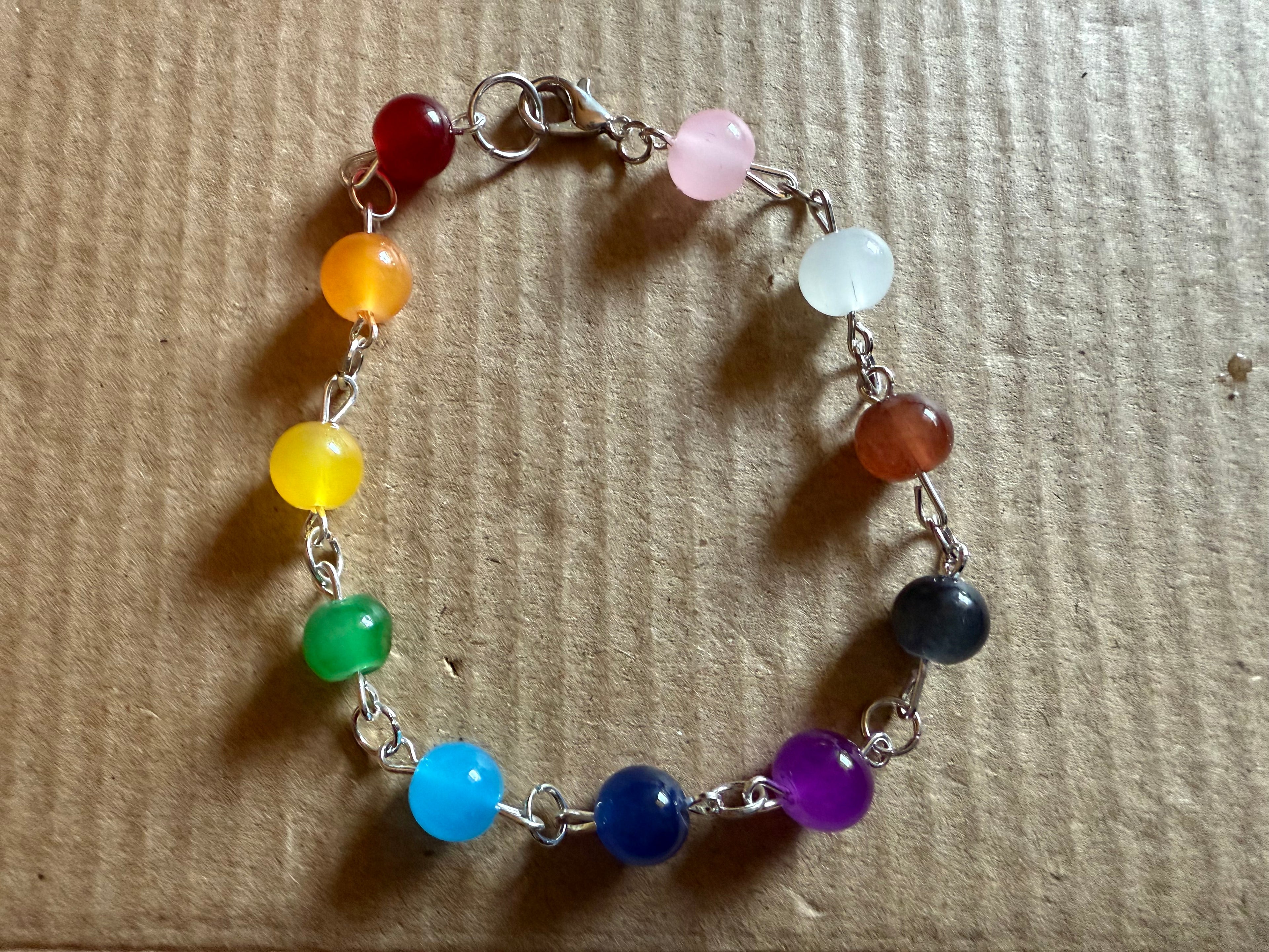 Rainbow beaded bracelet