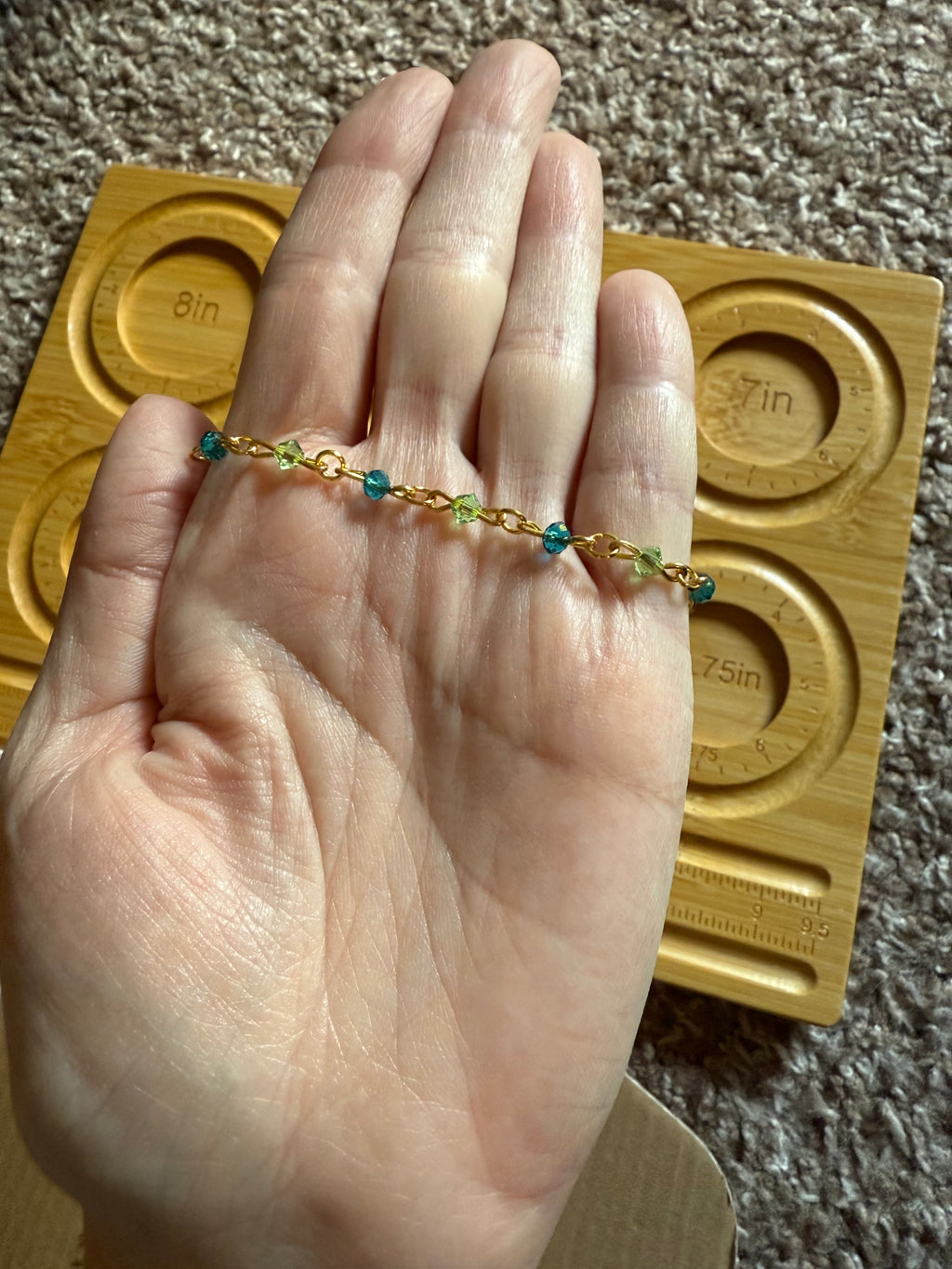 Tiny crystal bracelet