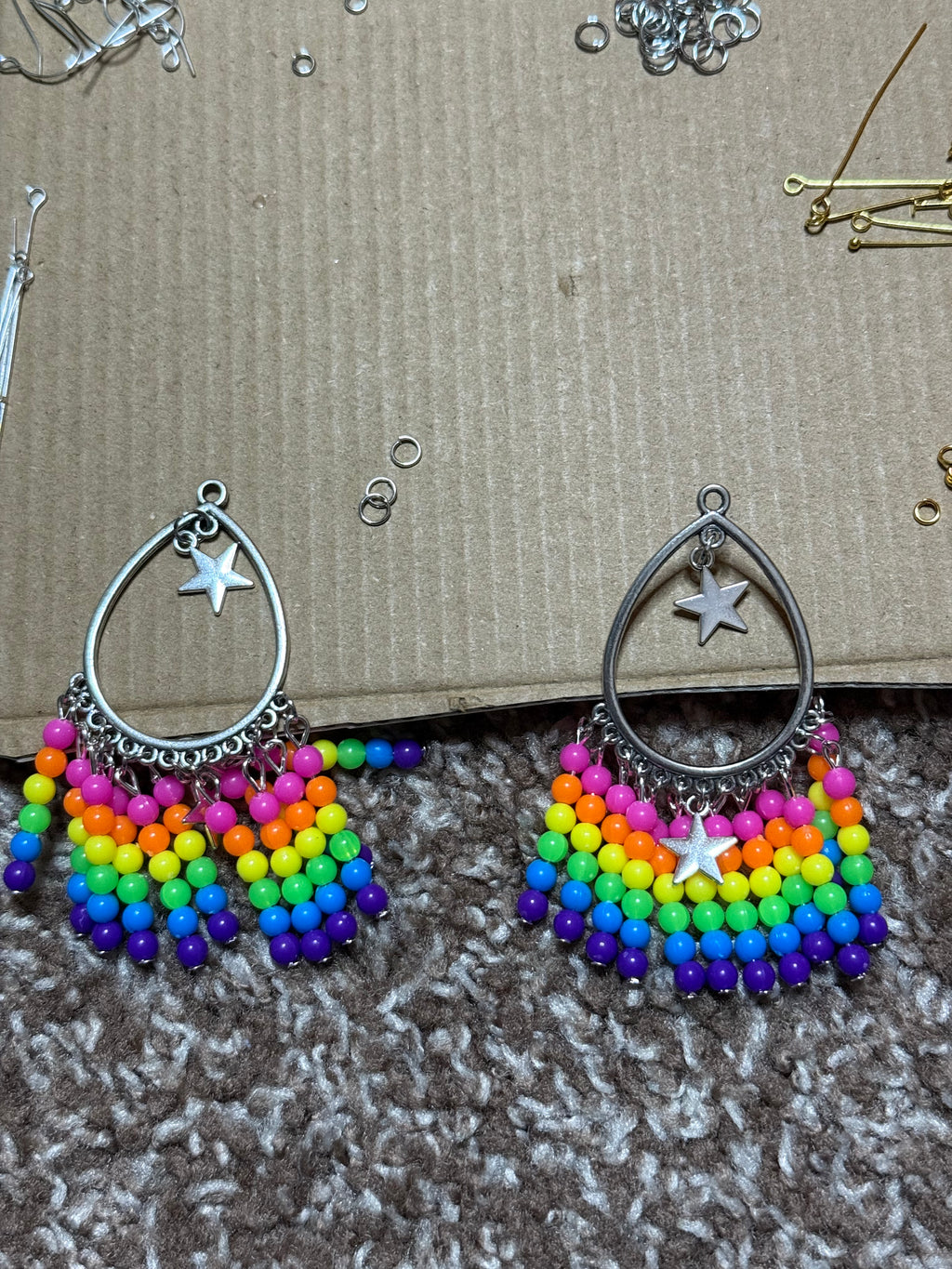 Star Bright Neon Stars Earrings