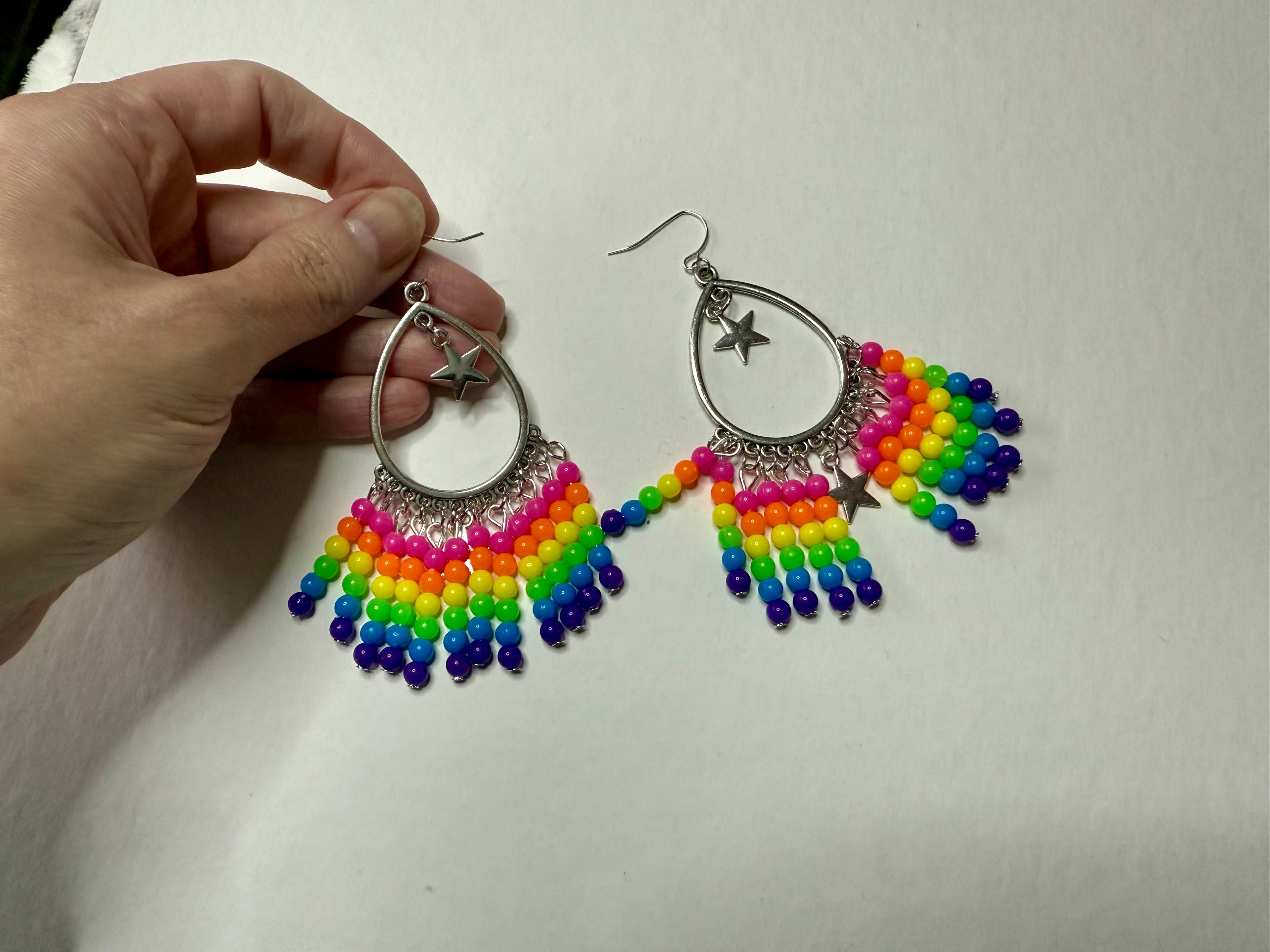 Star Bright Neon Stars Earrings