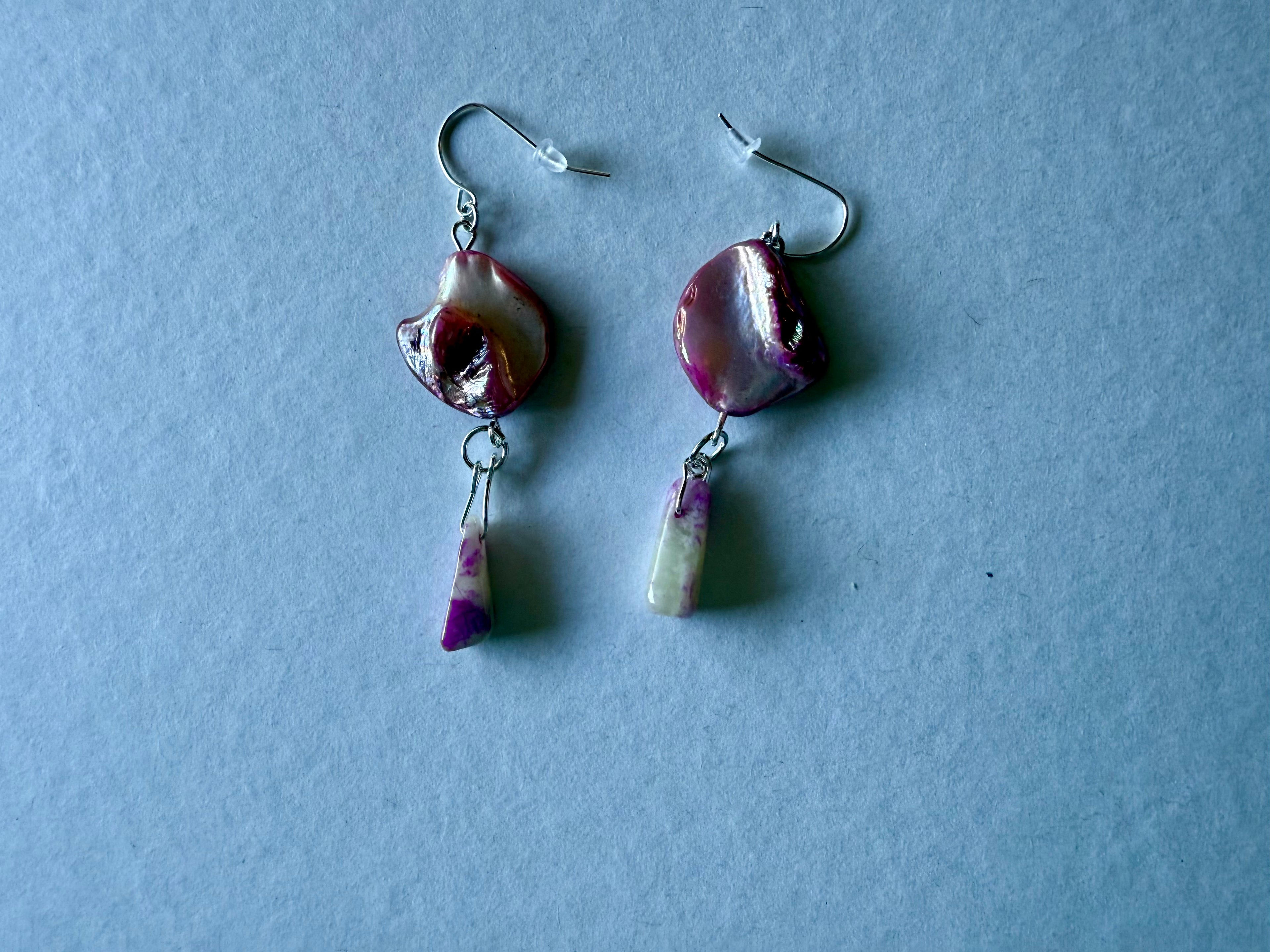 Purple Stone Earrings
