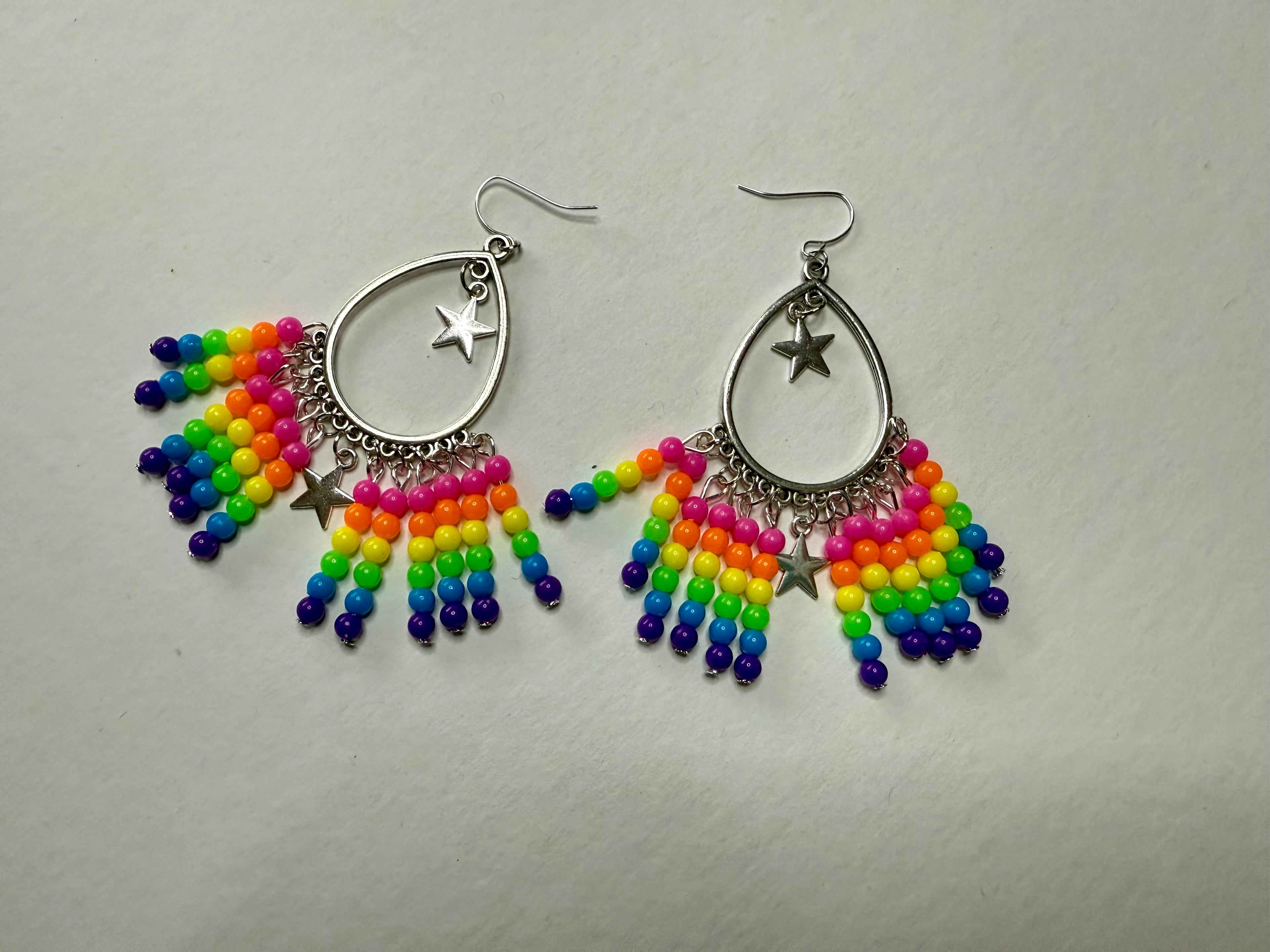 Star Bright Neon Stars Earrings